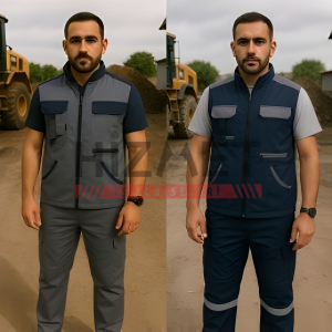 Alt Üst Yazlık Pantolon Yelek Takımı - Çayırova İş Elbiseleri